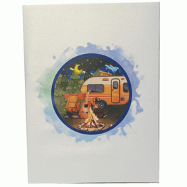 Pop-up kaart Camping