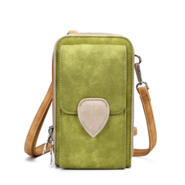 Hi-di-Hi Winter crossbody/wallet/telephone bag green-beige