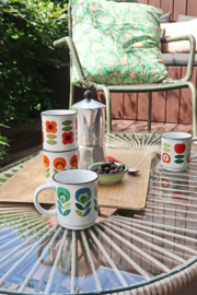 Set van 4 stapelbare retro mokken - Cabanaz