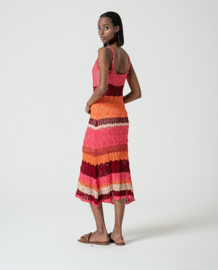 Surkana - Long crochet dress Reco pink