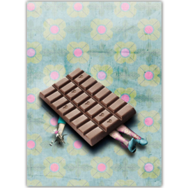 Dood door chocolade kaart