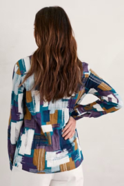 Seasalt - Larissa shirt - Stitched abstract Starling