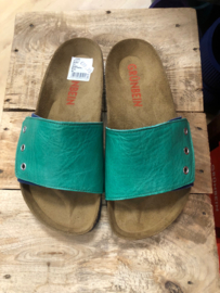 Grünbein - Blauwgroene slippers