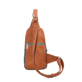 Hi-di-Hi tas Carol cognac/d.blue