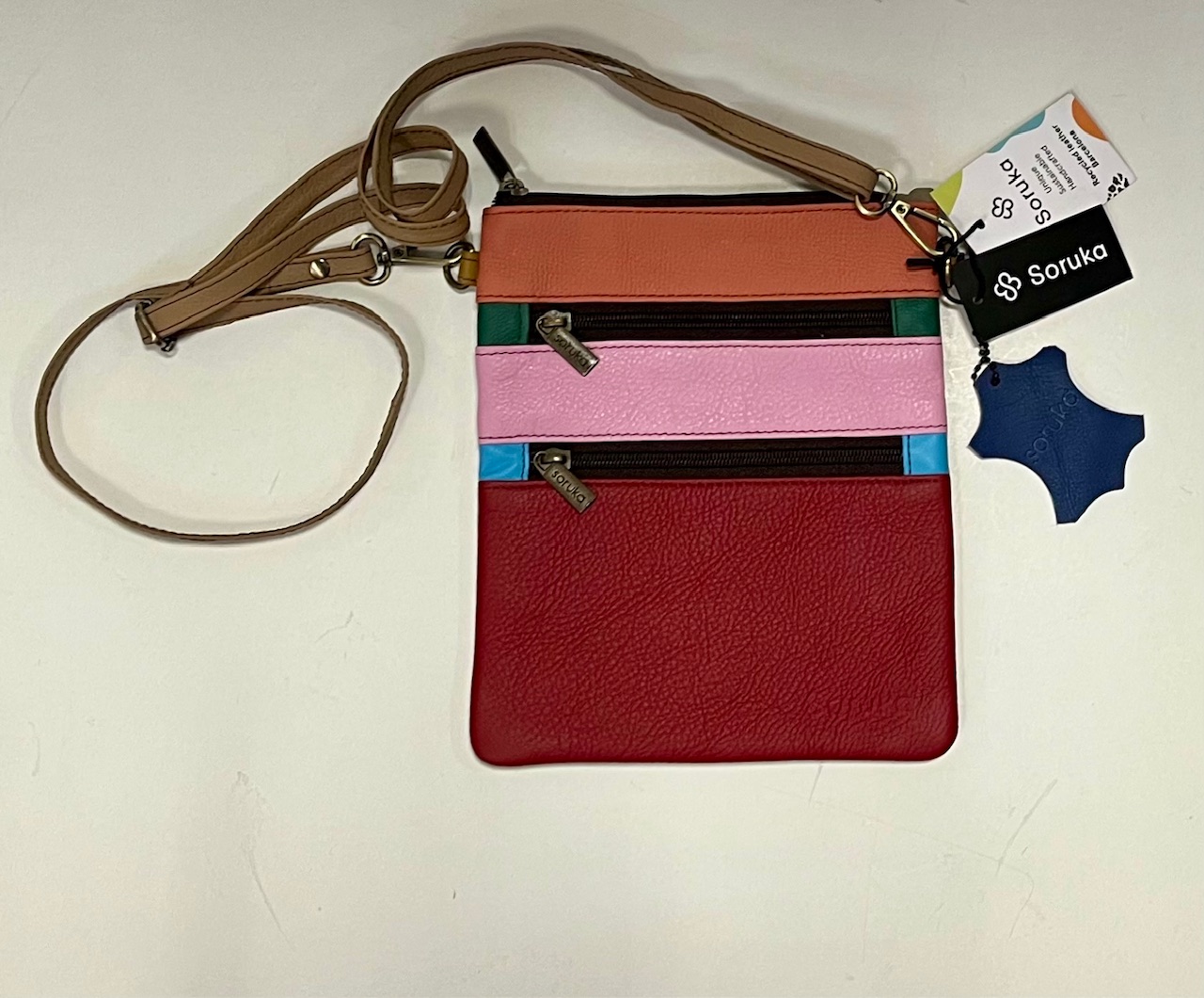 Soruka - tas Maya oranje roze donker rood