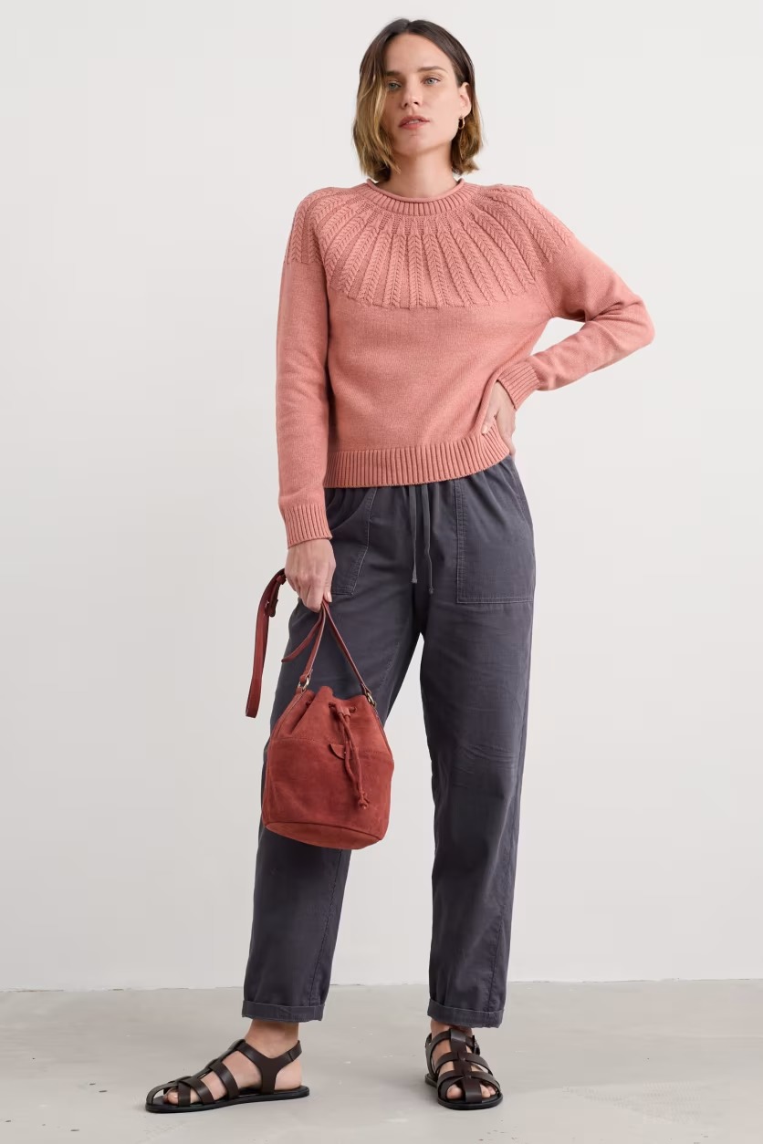 Seasalt - Stone chat jumper Dusty rose