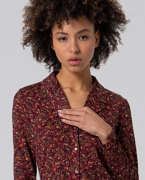 Surkana - Blouse Iron red