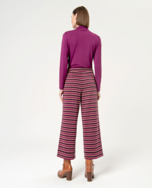 Surkana - Trousers Jacquard Rida puple