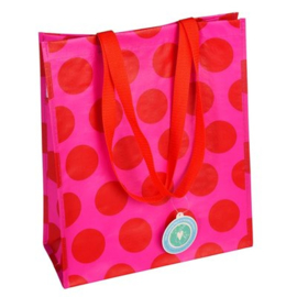 Shopping bag Stip - rood roze