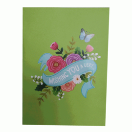 Pop-up kaart Happy Birthday