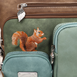 Hi-di-Hi tas Squirrel d.grey multicolor