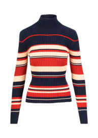 Blutsgeschwister - Turtleneck jumper Jazz & Chill out vintage varsity stripes