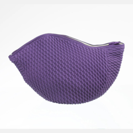 Retro badmuts toilettasje - paars