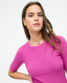 Surkana - Ribbed jumper pink