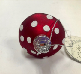 Paddestoel rood met witte stippen