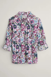 Seasalt - Larissa shirt Floral Terrain chalk