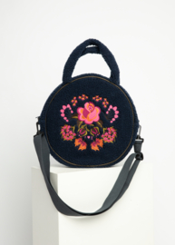 Blutsgeschwister - Teddy rose Quilted flower blue tas
