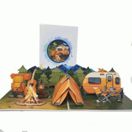 Pop-up kaart Camping
