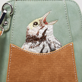 Hi-di-Hi tas Little Paradise mint/ cognac