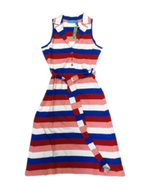 Bakery Ladies - Sleeveless Polo shirt dress Tulsa Stripes