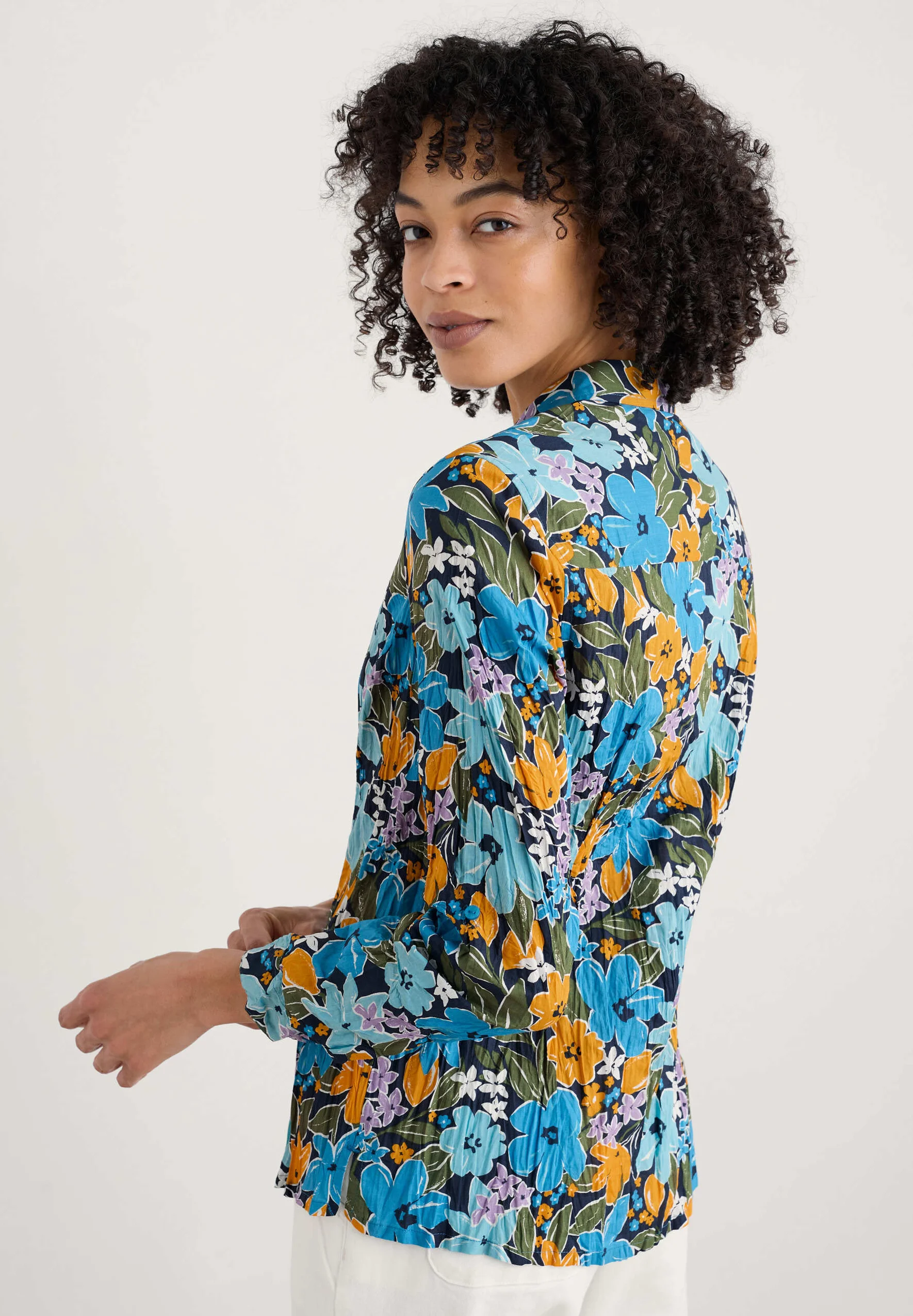 Seasalt - Larissa shirt Citrus floral Poseidon