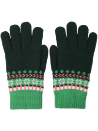 DaneChestnut handschoenen Green Jacquard