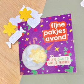 Fijne pakjesavond wenskaart- Bloom your message
