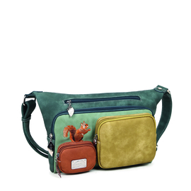 Hi-di-Hi tas Squirrel d.blue multicolor