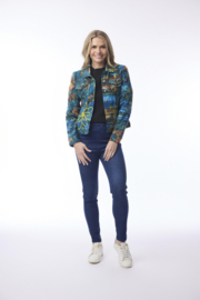 Orientique - Biker jacket Batik floral