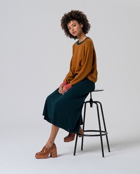 Surkana - Skirt Lita bottle green