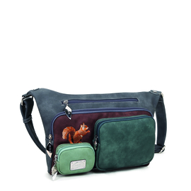 Hi-di-Hi tas Squirrel d.grey multicolor