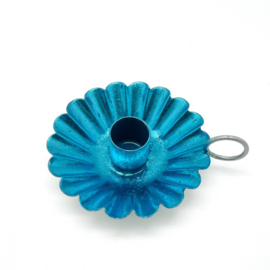Kaarshouder bloem - Turquoise