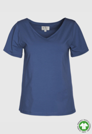 Moshiki - T-shirt A-lijn blauw