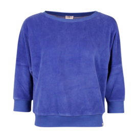 Chills & Fever - Sweater Sybille Velvet Dazzling blue