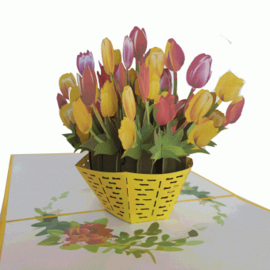 Pop-up kaart Tulpen
