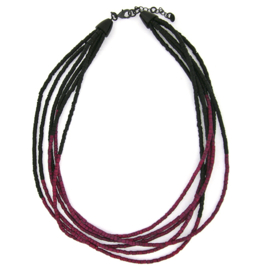 Rood-zwarte ketting Coco