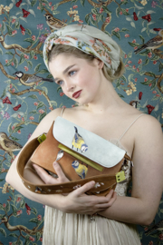 Hi-di-Hi tas Twiggle Koolmeesjes Petrol/red