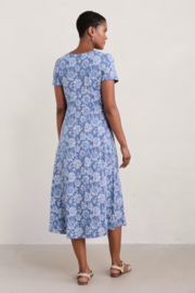 Seasalt - Veronica dress Agapanthus Lino Lupin