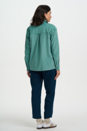 Sugerhill - Karina overshirt teal rib