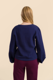 Lalamour - Cathy top Waffle blue