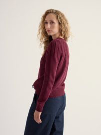 Seasalt - Stone chat jumper plum berry