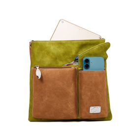 Hi-di-Hi tas Kingshopper - green / cognac