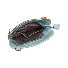 Hi-di-Hi tas Kingfisher l.blue/ cognac