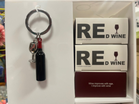 Wine lover sleutelhanger