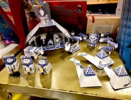 Delftsblauwe Kerststal- Piet Design