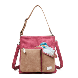 Hi-di-Hi tas Kingshopper - cerise/ brown