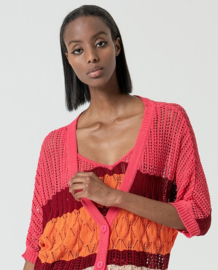 Surkana - Long cardigan Reco pink