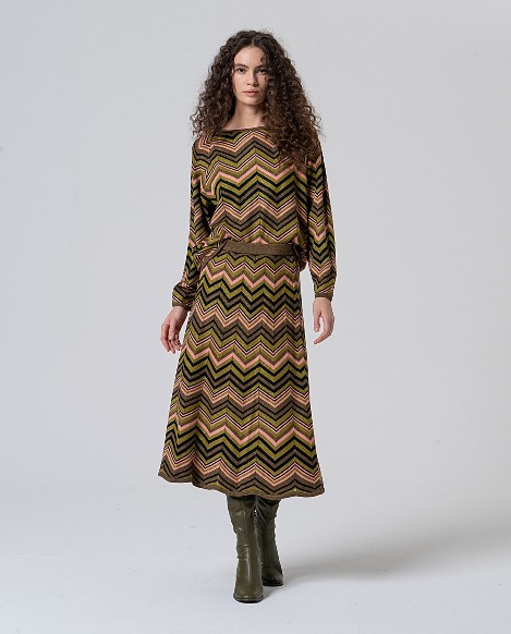 Surkana - Zigzag sweater Niux green