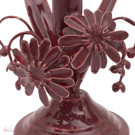 Imbarro - Kandelaar Fleurie burgundy