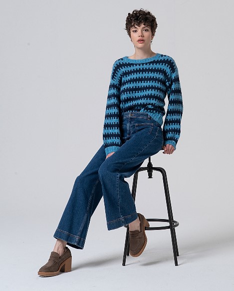 Surkana - Wide jeans trousers indigo